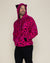 Classic Men's Fur Hoodie | Pink Cheetah