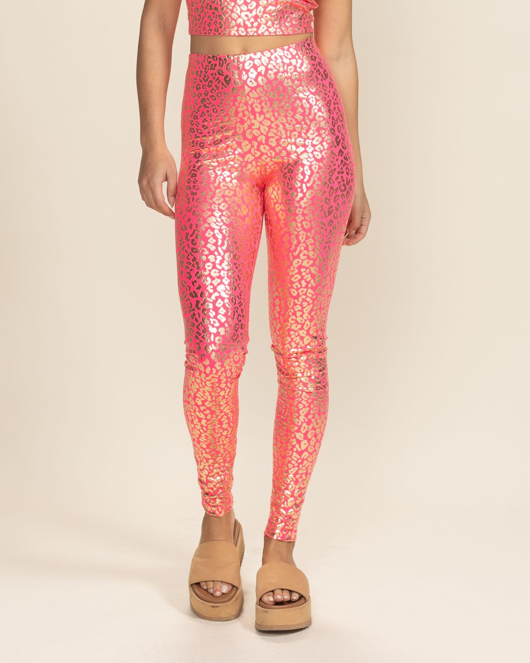 PINK VS RARE online GOLD SEQUINS LEGGINGS S