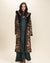 Classic Women's Long Sequin Coat | Oasis Emerald Green