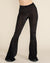 Women's Velvet Flare Pant | Black Burnout Leopard