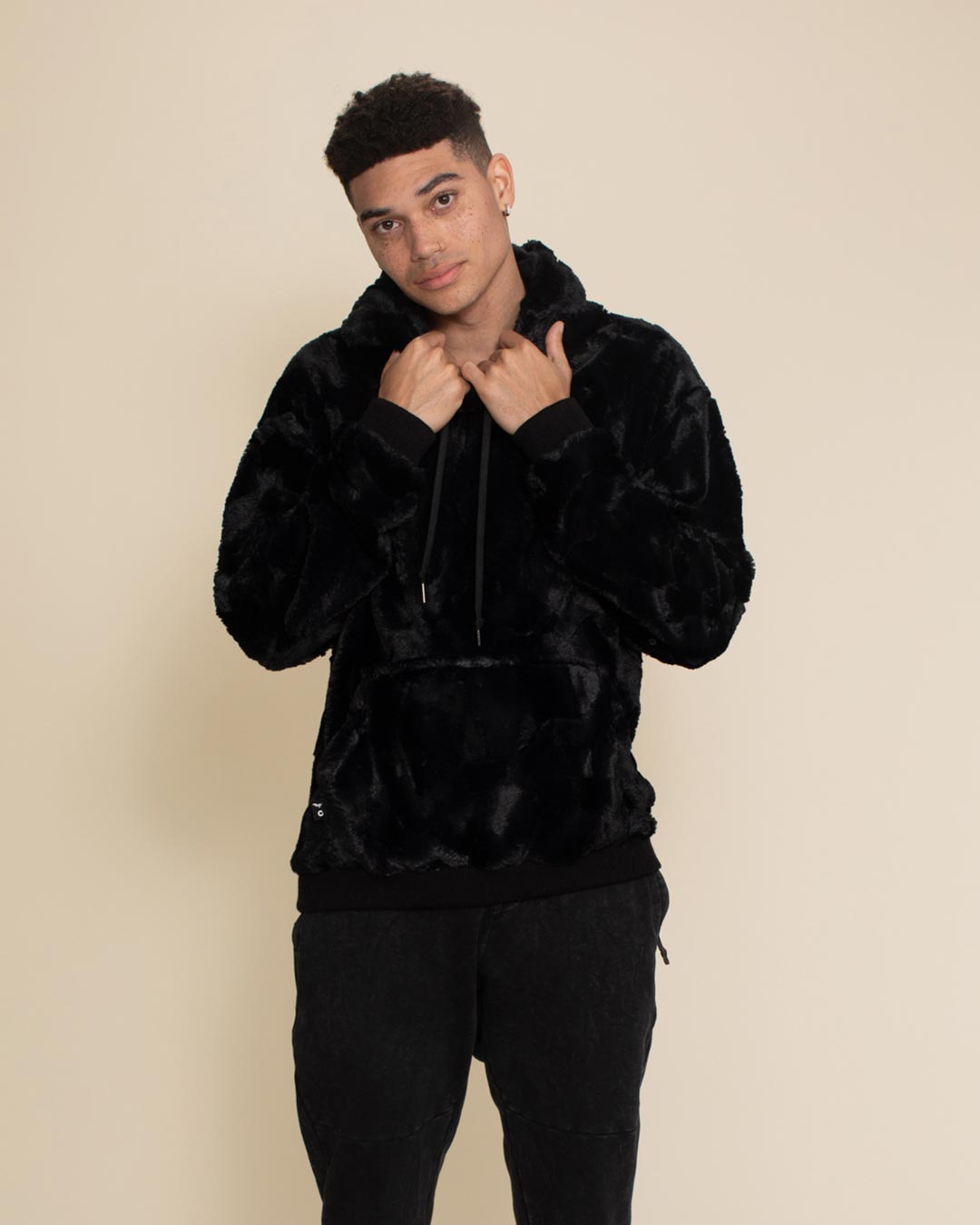 Men's Fur Hoodie | Black Panther