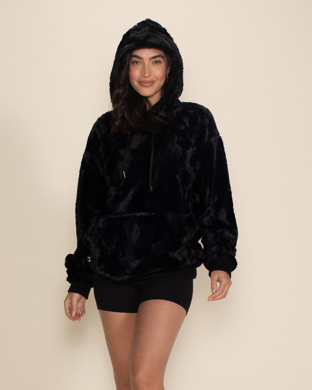 Women&#39;s Fur Hoodie | Black Panther