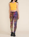 Women's Velvet Leggings | Sunset Leopard