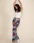 Women's Velvet Flare Pant | Safari Garden