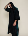 Men's Velvet Kimono | Emerald Green Tiger