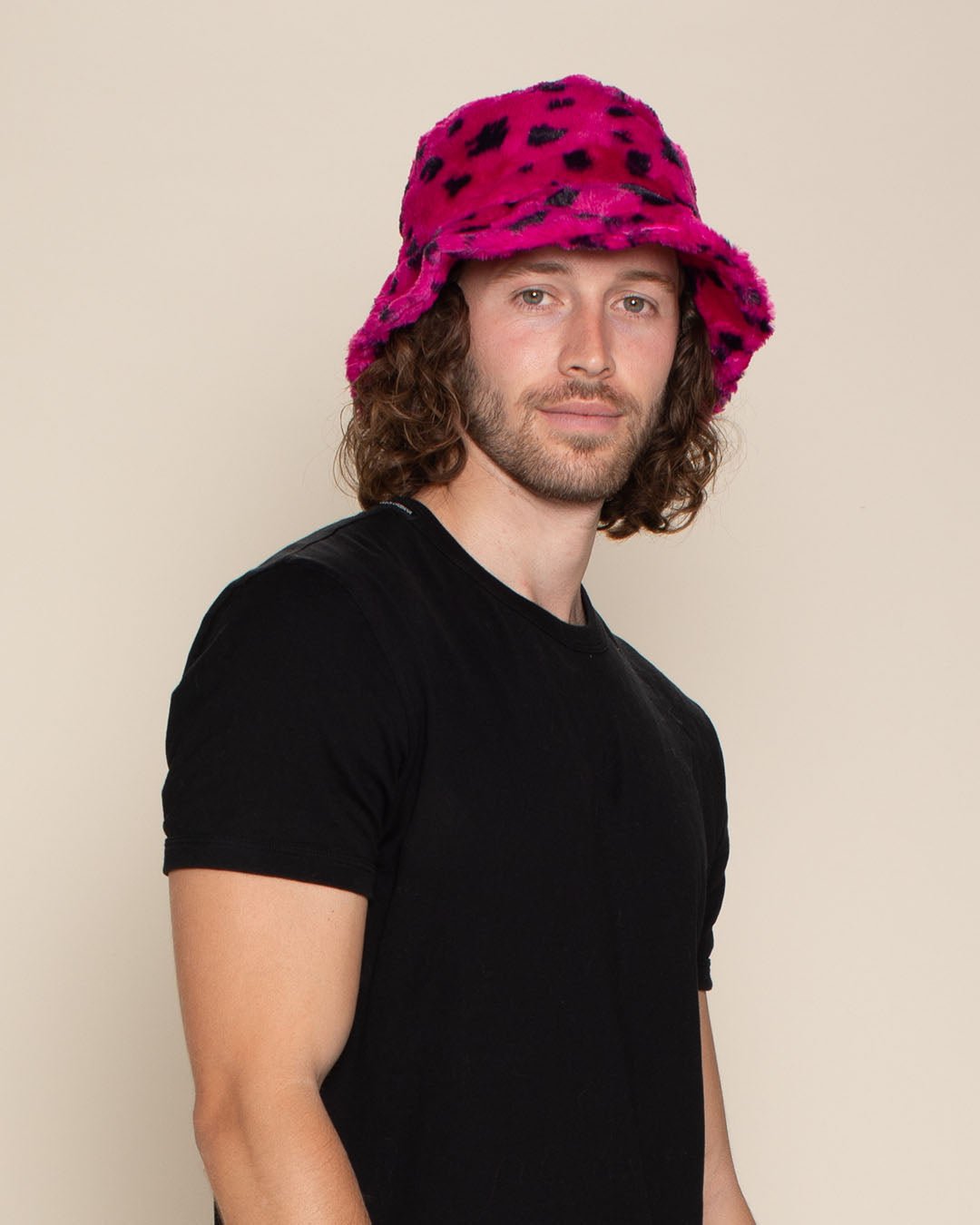 Cheetah fur bucket hat online