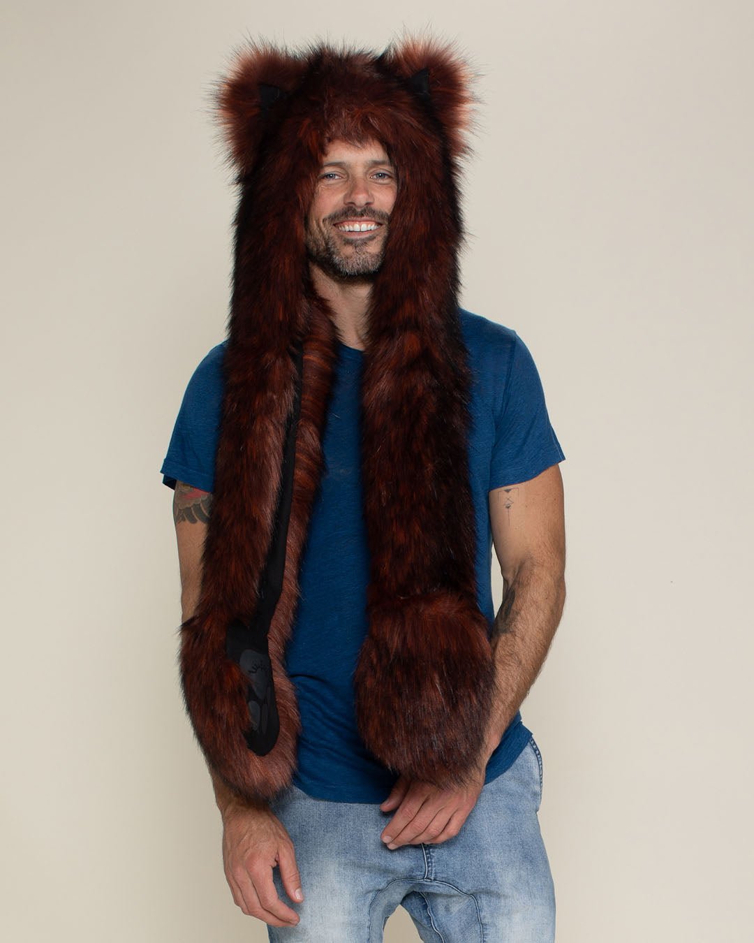 Ethiopian Red Wolf Collector Edition Faux Fur Hood | Men&#39;s