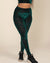 Emerald Tiger Burnout Velvet High Rise Leggings | Women's