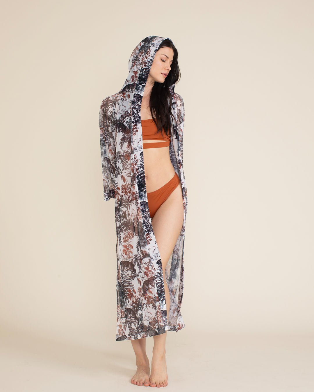 Women's Festival Kimono Mesh | Toile Leopard