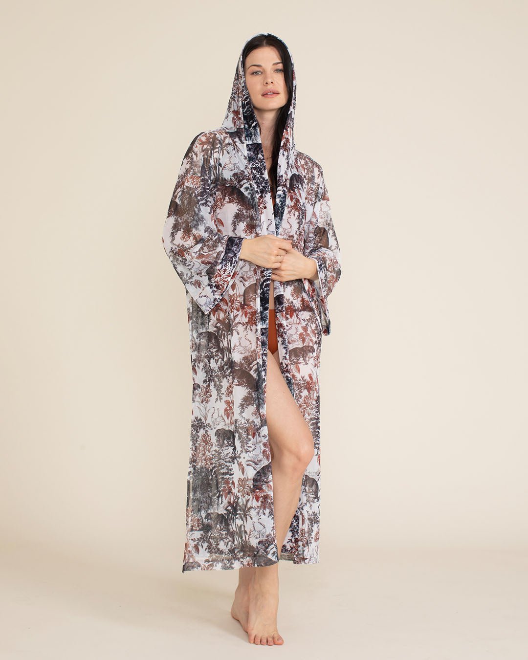 Women's Festival Kimono Mesh | Toile Leopard