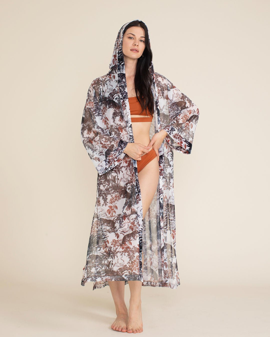 Women's Festival Kimono Mesh | Toile Leopard