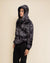 Men's Fur Hoodie | Tie Dye Blue Shark