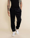 Men's Designer Sweatpants | Slate Black Leopard