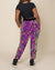 Neon Disco Kitty ULTRA SOFT Faux Fur Sweatpants | Women's