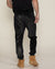 Black Snakeskin Velvet Jogger | Men's