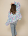 Women's Colorful Faux Fur Jacket | Aurora Shaggy Alpaca