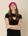 Pink Cheetah Faux Fur Beanie | Women's