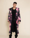 Ink Spotted Leopard Classic Collector Edition Faux Fur Style Robe | Men's