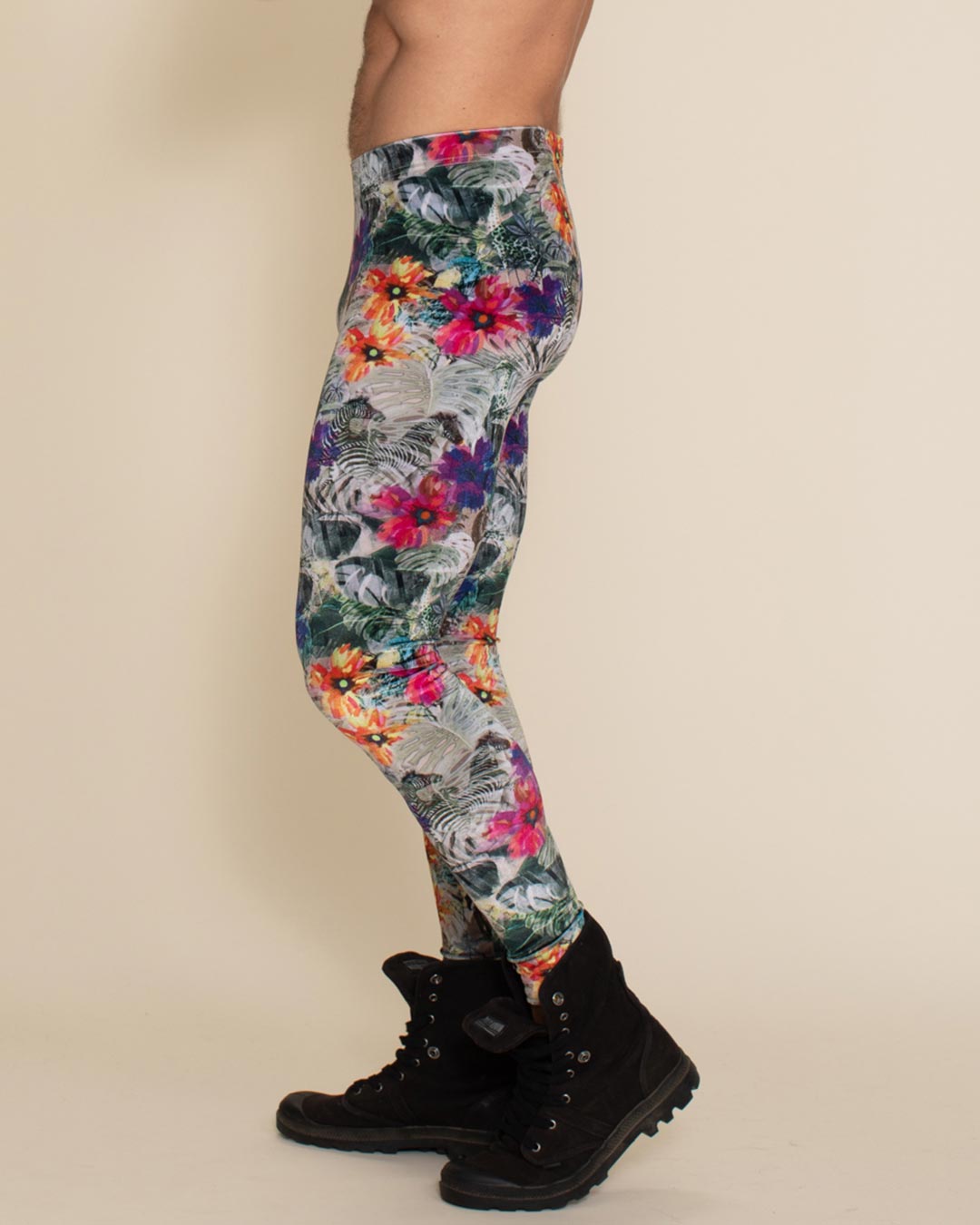 Spirit-Hoods-Unisex-Mens-Apparel-Designer-Safari-Garden-Floral-Stretch-Leggings