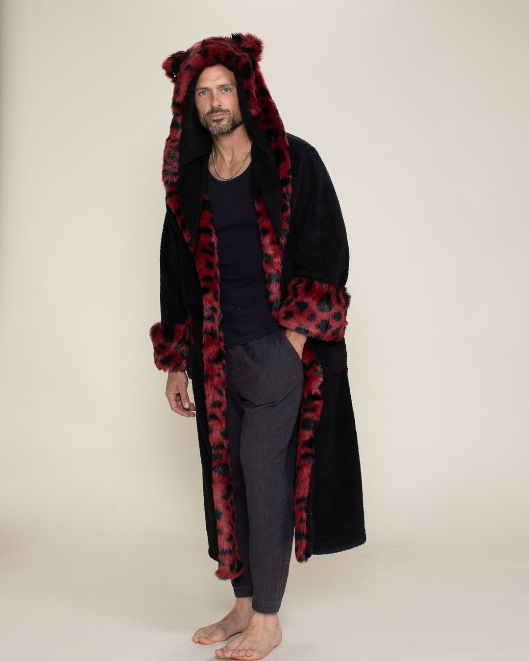 Wild Cat Classic Faux Fur Robe | Men's