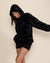 Women's Fur Hoodie | Black Panther