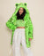 Classic Women's Faux Fur Coat | Neon Green Leopard