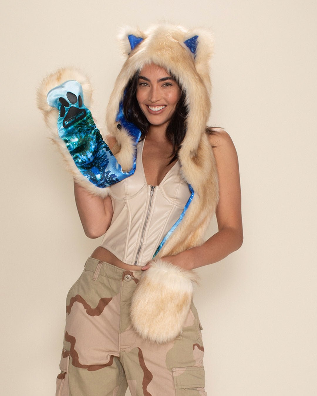 Gone To The Snow Dogs Special Edition Husky Faux Fur Hood | Women&#39;s