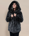 Hooded Women's Faux Fur Coat | Mackenzie River Wolf