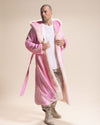 Classic Men's Long Sequin Coat | Pink Disco Cat