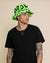 Neon Green Leopard Faux Fur Bucket Hat | Men's