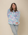 Women's Colorful Faux Fur Jacket | Aurora Shaggy Alpaca