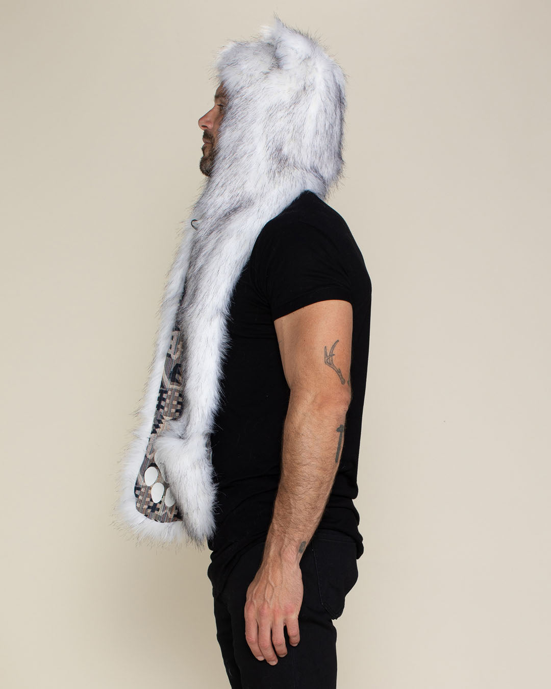 SpiritHoods Men's Ultra Soft Faux Fur Hoodie