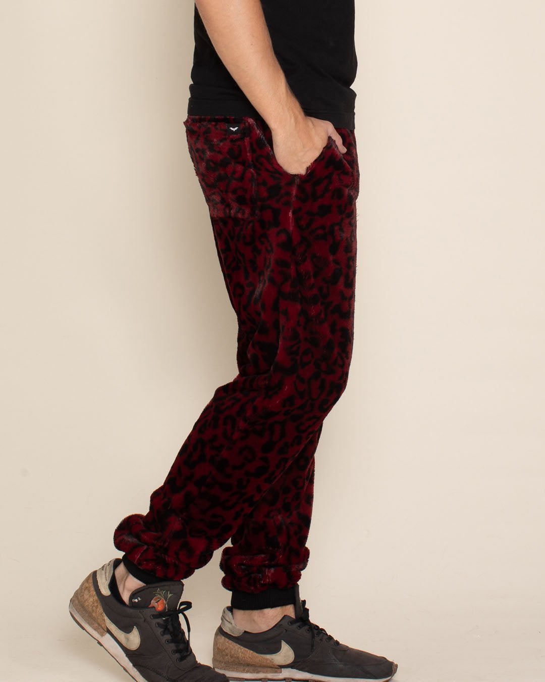 Leopard on sale Print Track Pants With Black on the Sides, Unisex