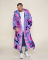 Classic Men's Long Faux Fur Coat | Cotton Candy Cat