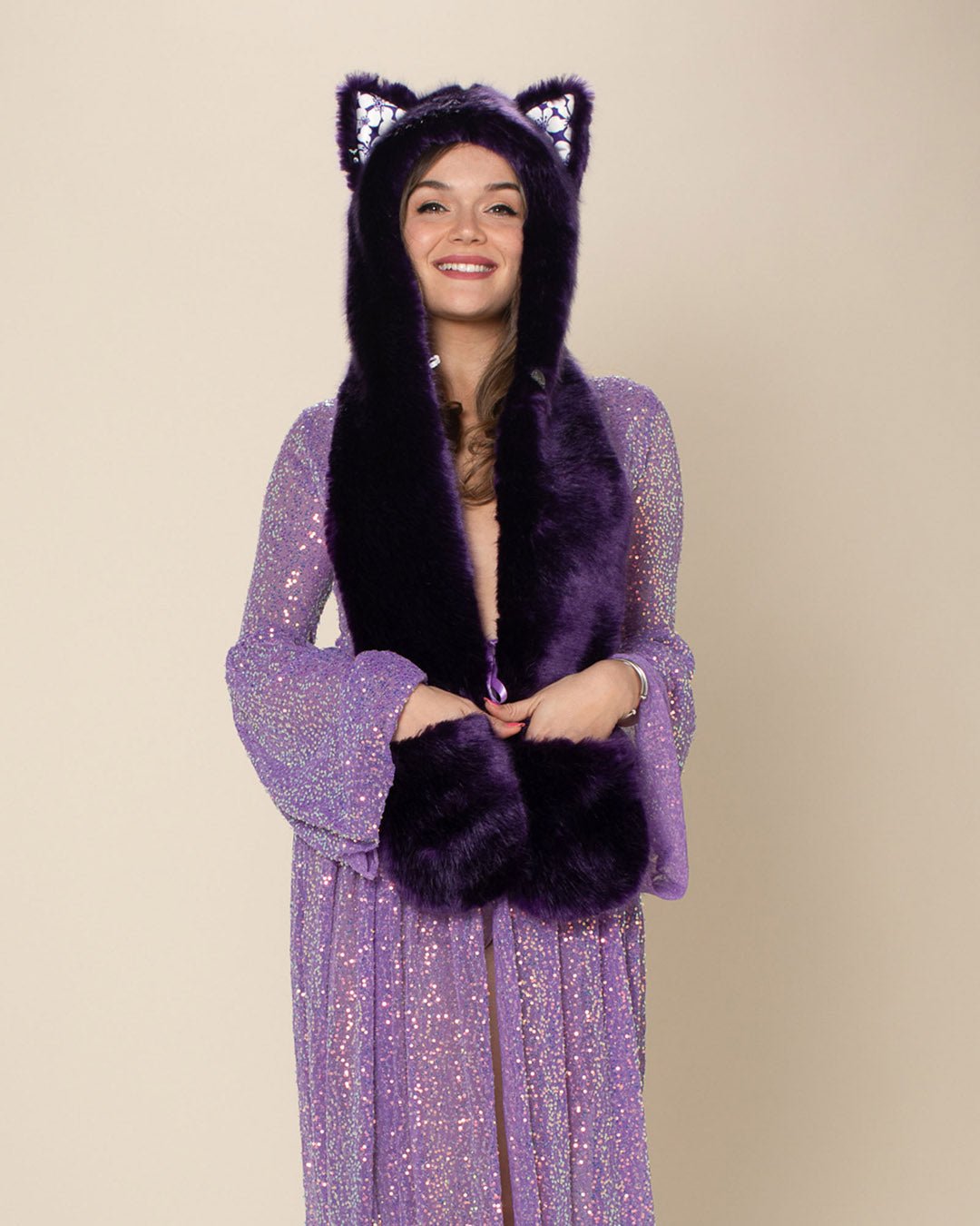 Violet Wolf Luxe Collector Edition Faux Fur Hood | Women's