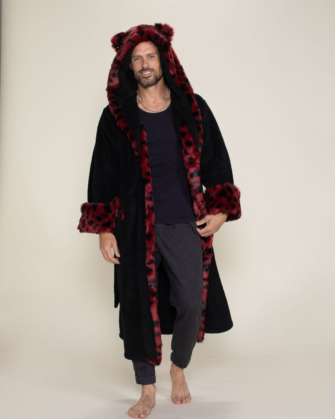 Wild Cat Classic Faux Fur Robe | Men's