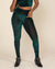 Emerald Tiger Burnout Velvet High Rise Leggings | Women's