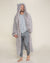 Classic Men's Luxury Grey Robe | Silver Fox