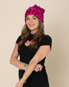 Pink Cheetah Faux Fur Beanie | Women's