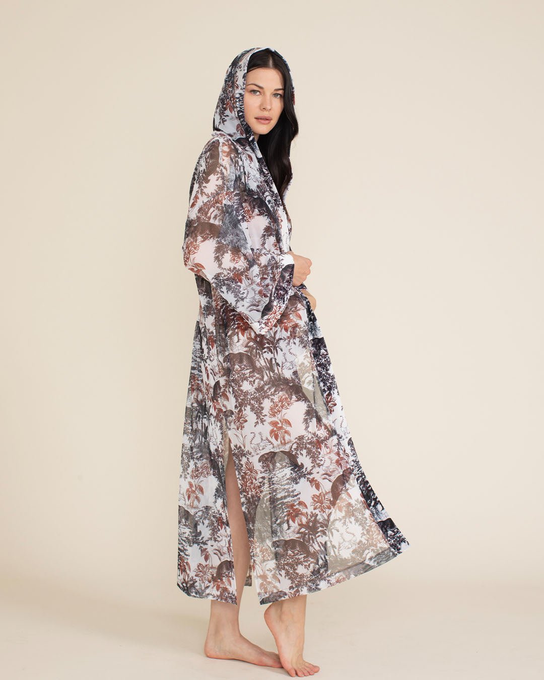 Women's Festival Kimono Mesh | Toile Leopard