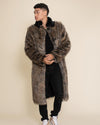 Men's Long Faux Fur Coat | Dire Wolf