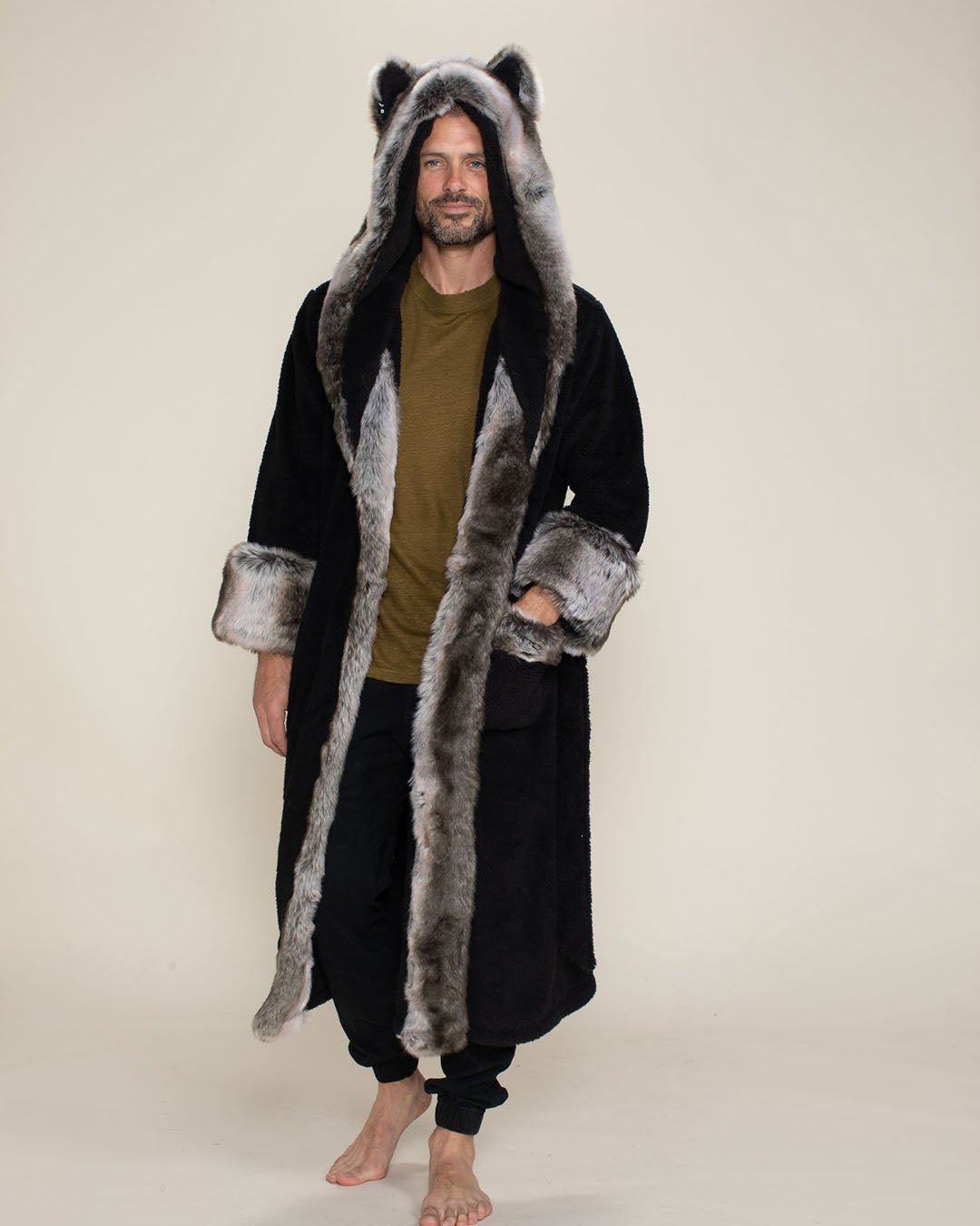 Classic Men s Luxury Robe Grey Wolf