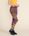 Women's Velvet Leggings | Sunset Leopard