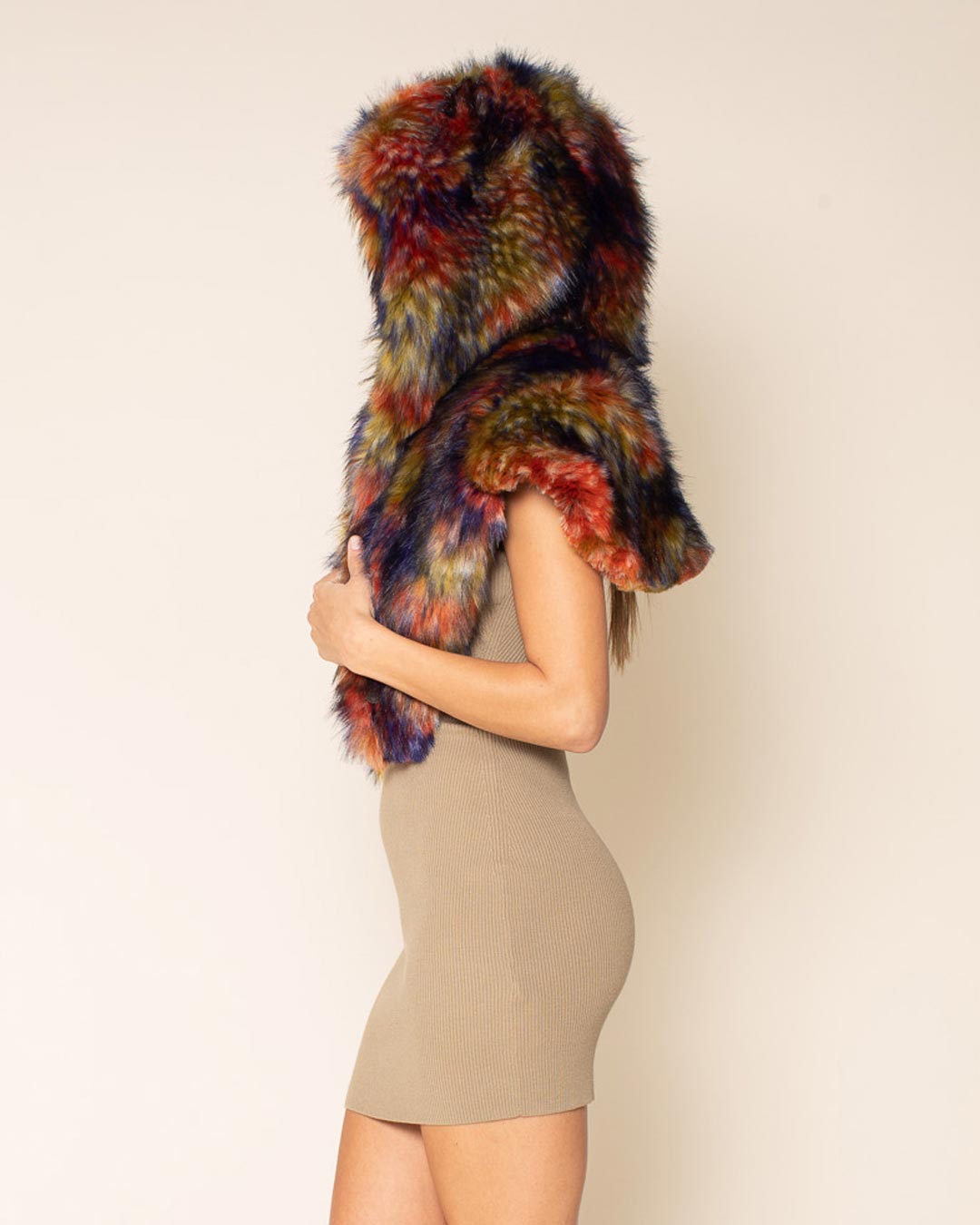 Parrot Collector Edition Hooded Faux Fur Shawl | Women's