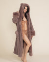 Mauve Kitty Classic Faux Fur Robe | Women's