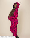 Classic Women's Fur Hoodie | Pink Cheetah