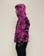 Classic Men's Fur Hoodie | Pink Raspberry Tiger