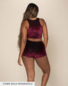 Ruby Leopard Burnout Velvet Booty Shorts | Women's