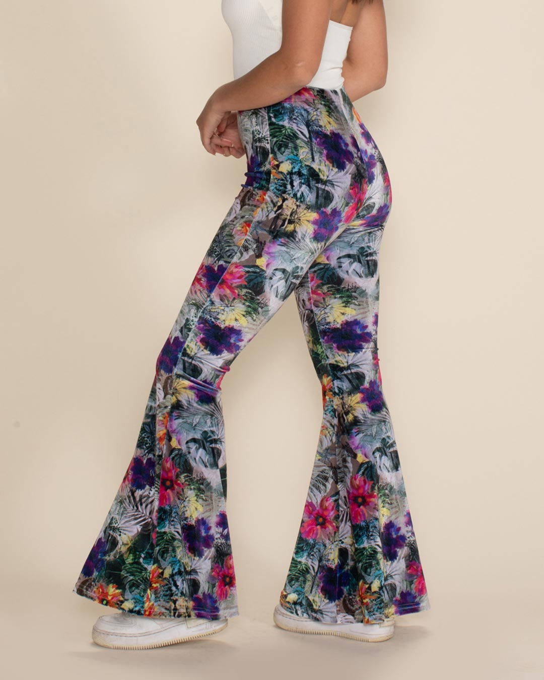 Women&#39;s Velvet Flare Pant | Safari Garden