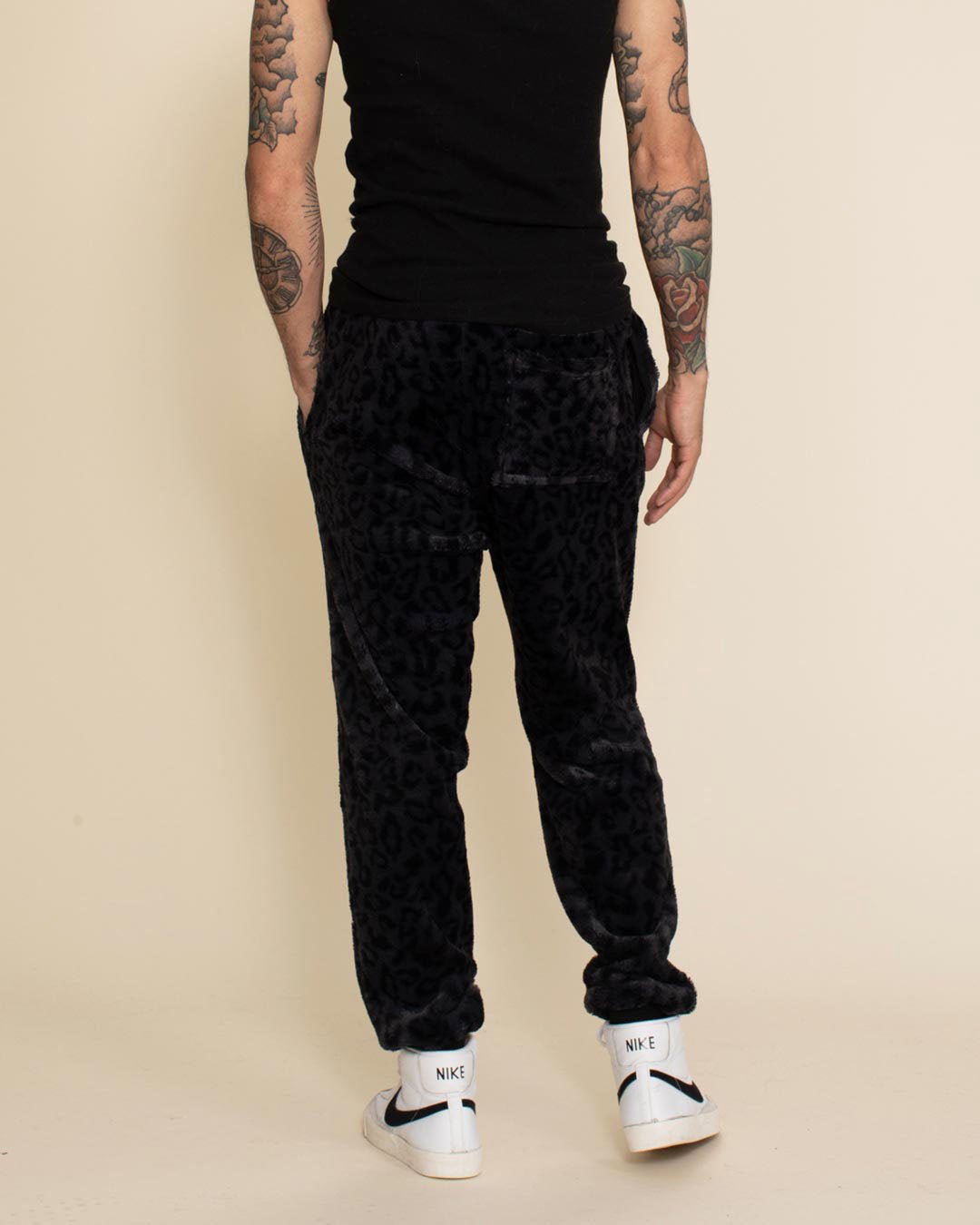 Leopard Print Track Pants With Black on the Sides, Unisex popular